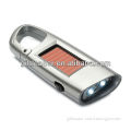 2 LED Solar Flashlight with Carabiner